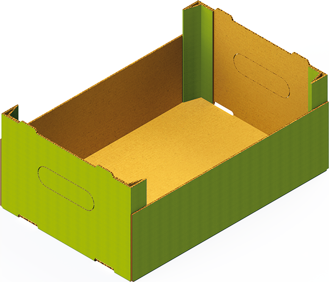 Pudełko kartonowe z wzmocnionymi narożnikami wykonane składarko-sklejarką MIBOX D20