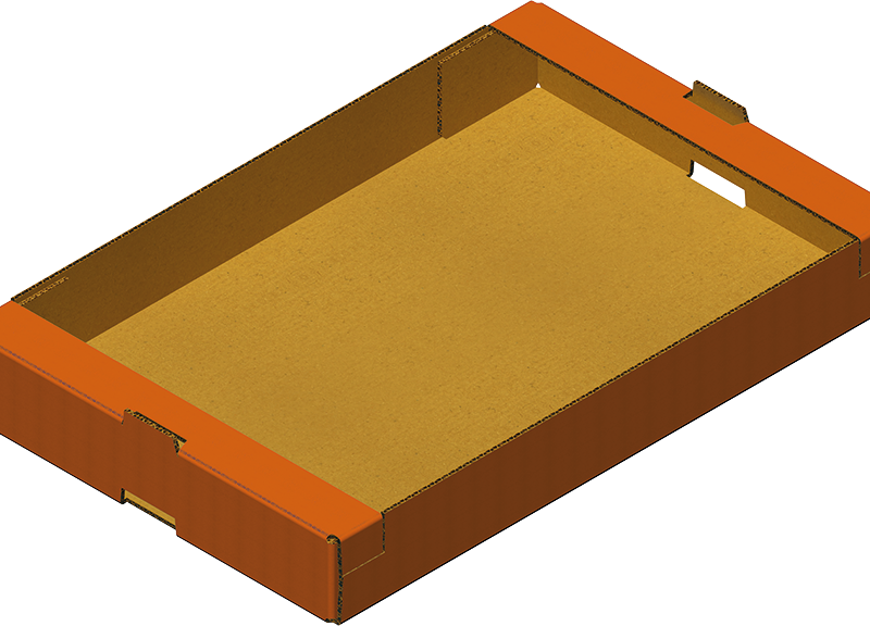 Pudełko Z Półkami U Góry Wykonane Na Składarko-sklejarce MIBOX